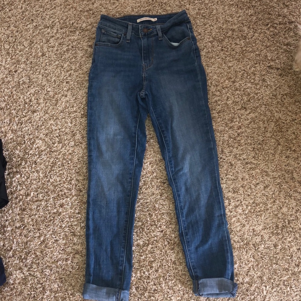 HUGH RISE SKINNY JEANS